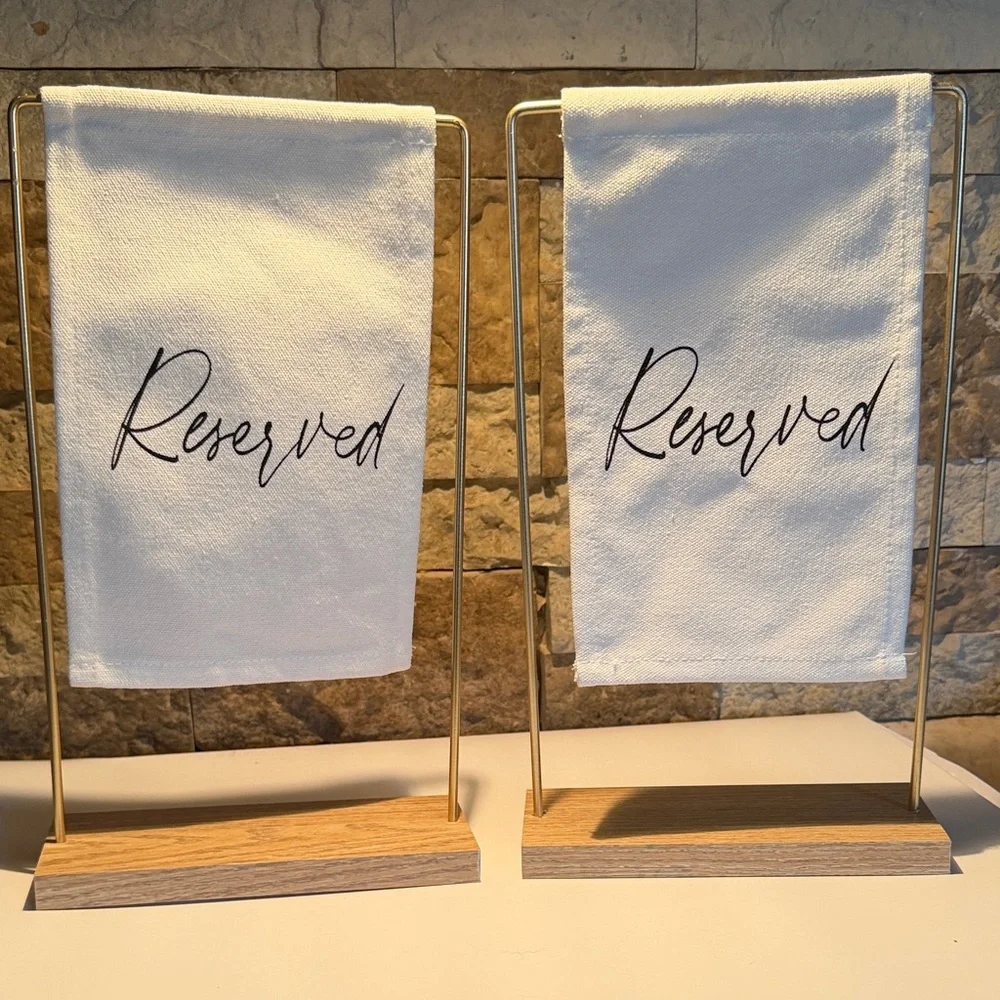 2 'Reserved' Signs from Hobby Lobby